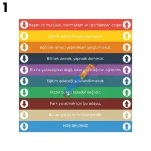 Eğitim Merdiven Yazıları