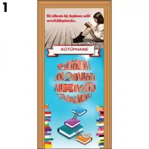 Kütüphane Kapı Giydirme