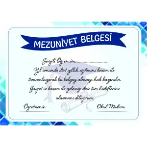 Mezuniyet Belgesi 2