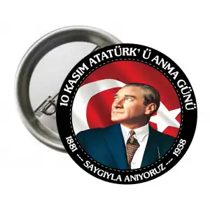 10 Kasım Atatürkü Anma Günü Rozeti