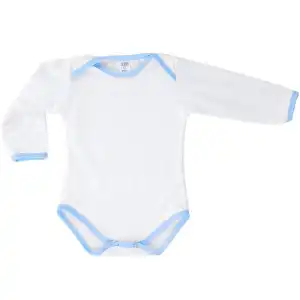 Pamuk Polyester Uzun Kollu Bebek Zıbını (Erkek)