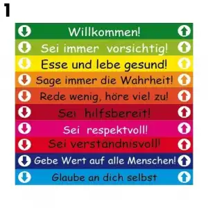 Renkli Almanca Merdiven Giydirmesi