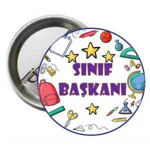 Sınıf Başkanı Öğrenci Rozeti 2