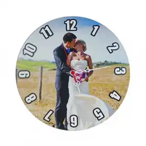 Baskılı Eko.MDF Yuvarlak Saat