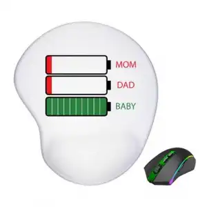 Sublimasyon Kesik Oval Mouse Pad - Bilek Destekli