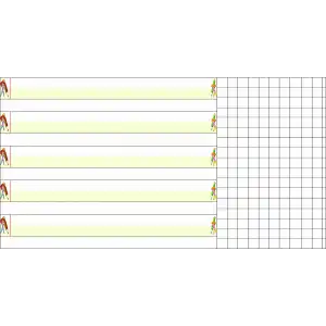 Yeni Müfredata Uygun Çizgili Tahta Folyosu