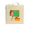 Karikatür Baskılı Bez Çanta