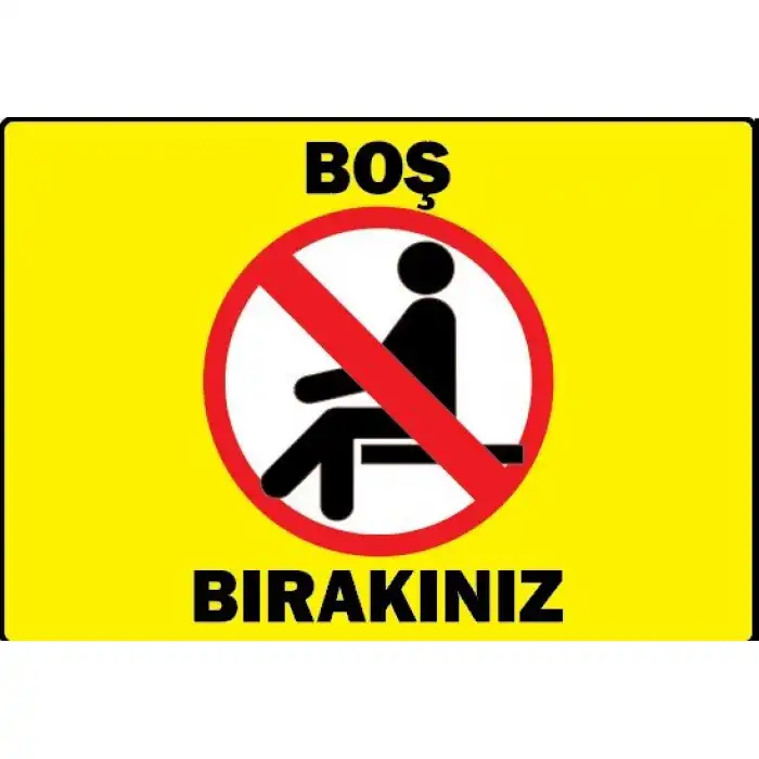 Boş Bırakınız Sosyal Mesafe Etiketi (Şerit)