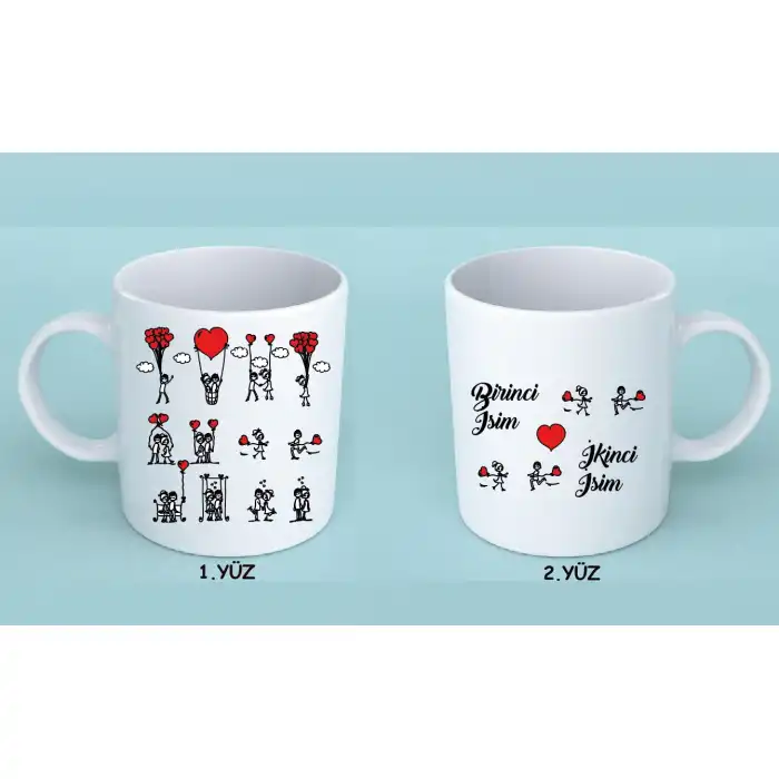 Sevginin Halleri Baskılı Kupa