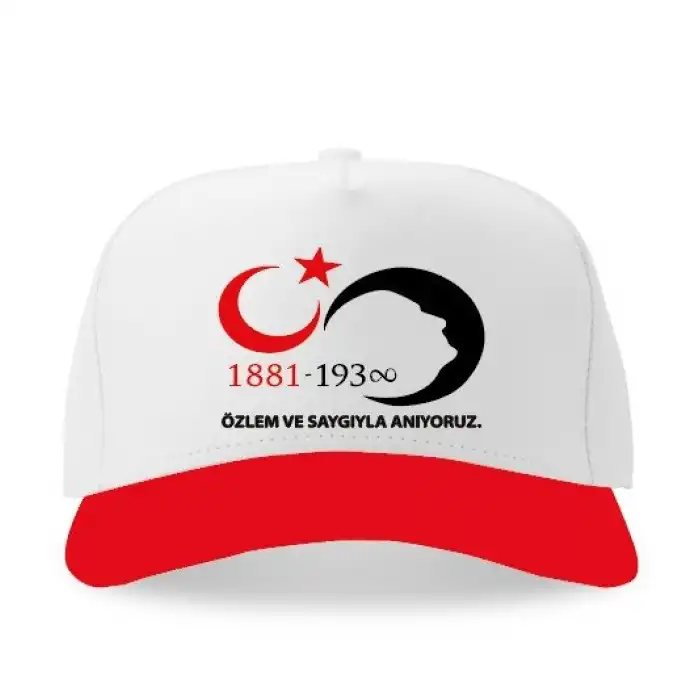 10 Kasım Atatürk Baskılı Şapka 2