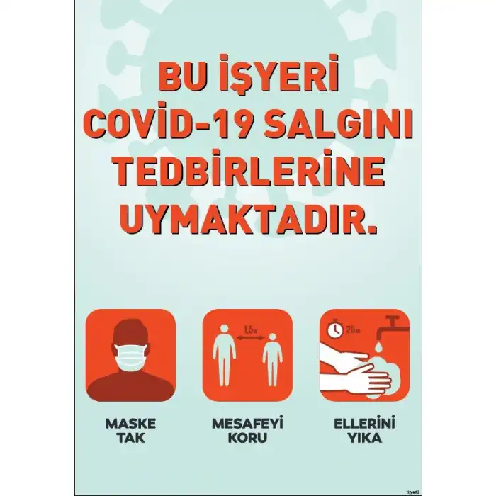 Tedbirlere Uyan İşyeri Afişi (Posteri) 2