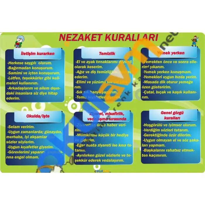 Nezaket Kuralları Afişi