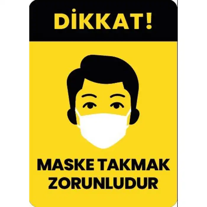 Maske Takmak Zorunludur Sticker 2