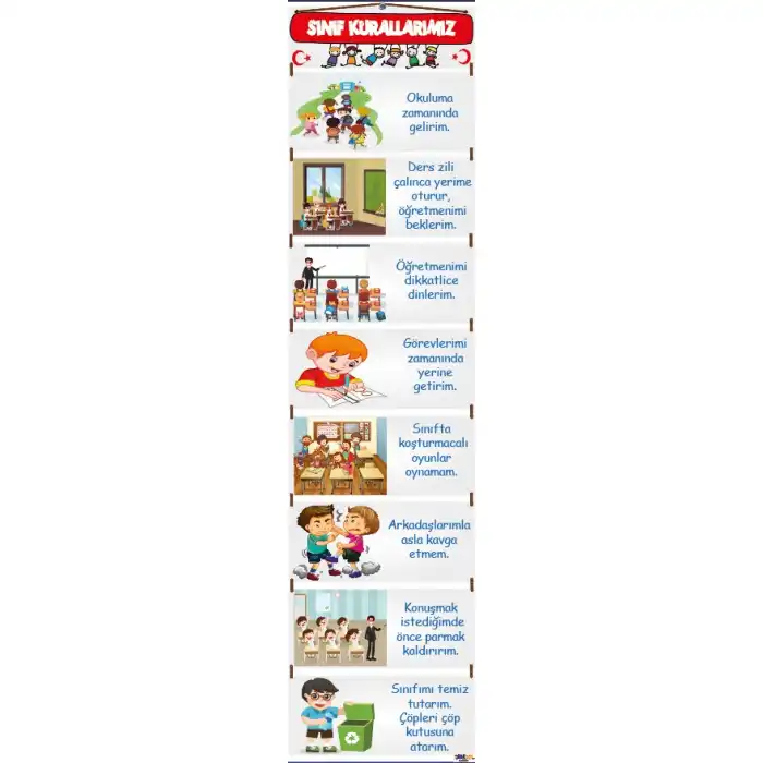 Dikey Sınıf Kuralları Afişi