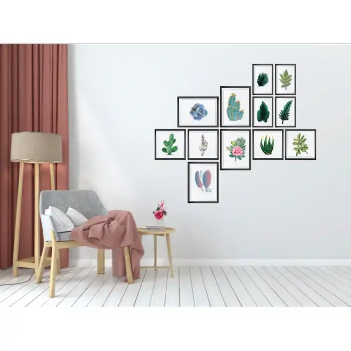 Okulcenter 12 Parça Çerçeve Görünümlü Dekotalı Tablo