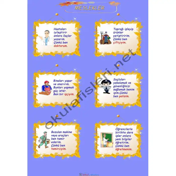 Meslekler Afişi