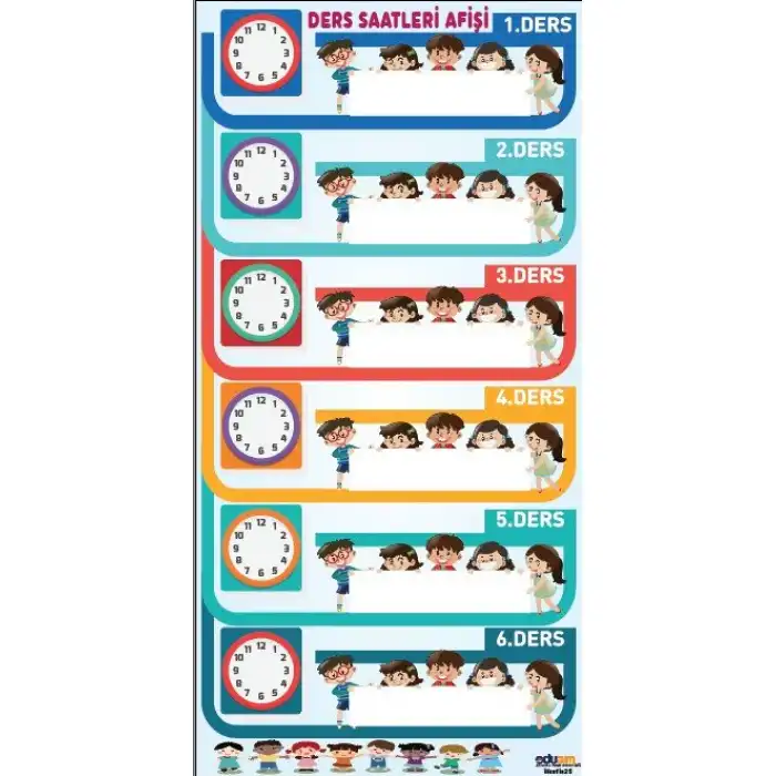 Ders Saatleri Afişi