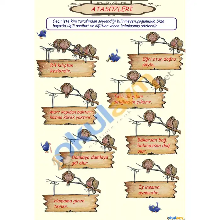 Atasözleri Afişi
