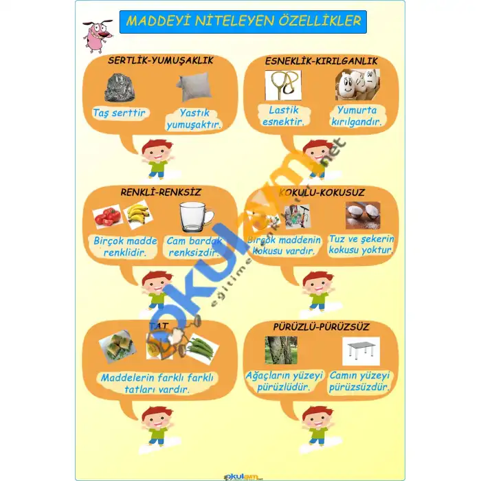 Maddeyi Niteleyen Özellikler Afişi