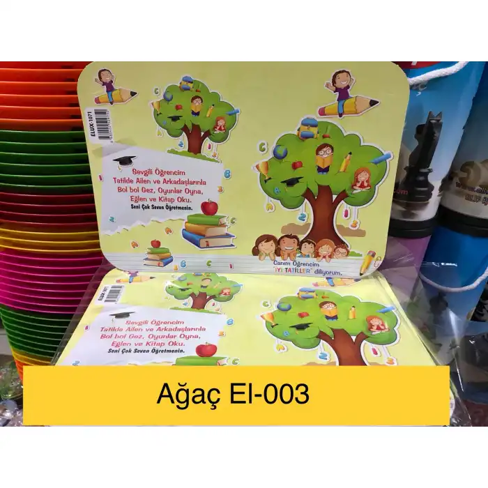 Ağaç ve Çocuklar Temalı Karne Dosyası