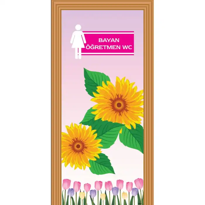 Bayan Öğretmen WC Kapı Giydirme