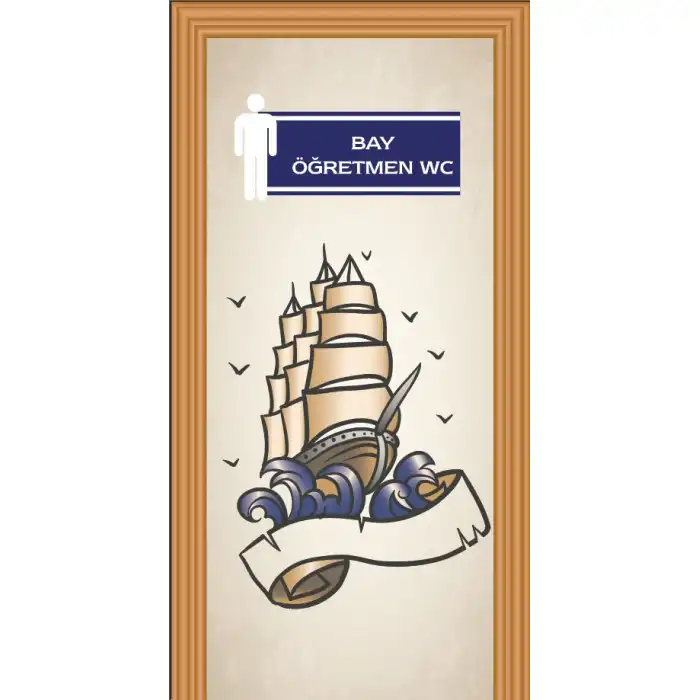 Erkek Öğretmen WC Kapı Giydirme