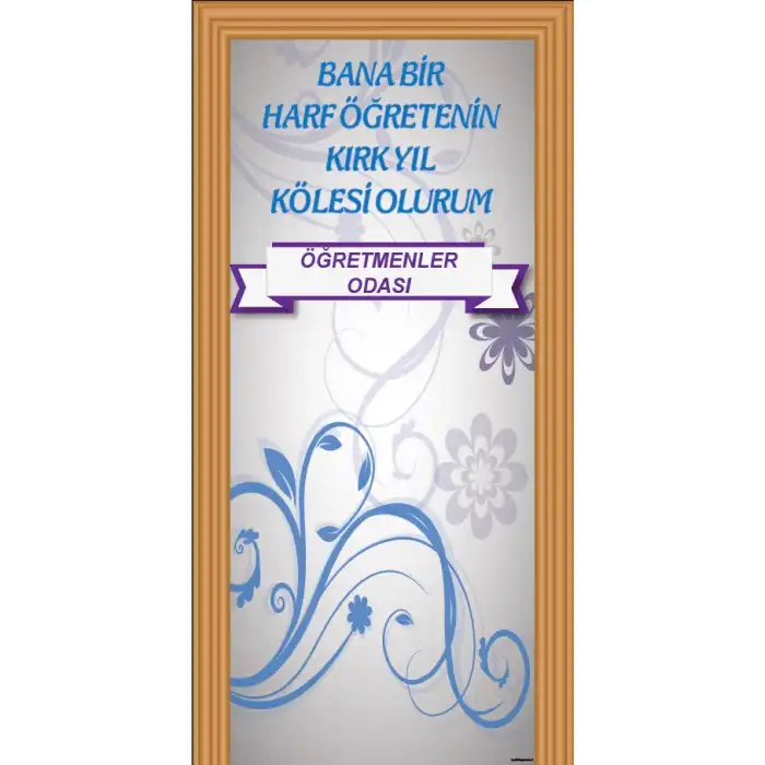 İmam Hatip Okulu Öğretmenler Odası Kapı Giydirme