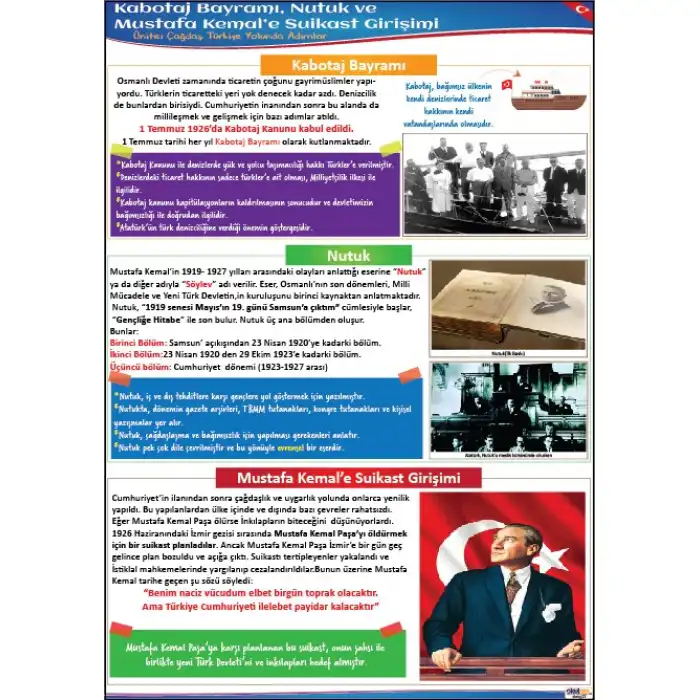 Kabotaj B. ve Mustafa Kemal'e Suikast Girişimi Afişi (Posteri)