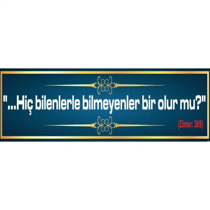Din Kültürü Kiriş Yazısı