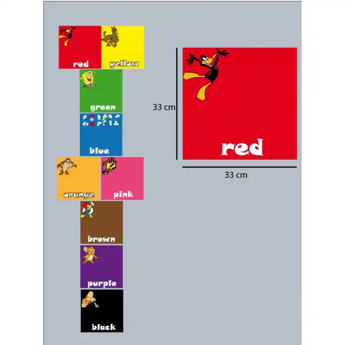 Sek Sek Oyunu Yer Uygulama (İngilizce Renkler)