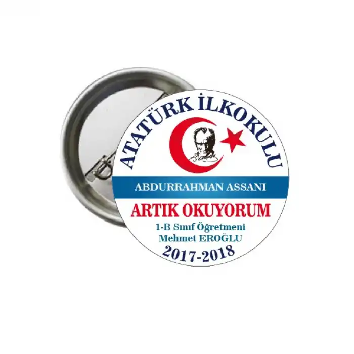 Artık Okuyorum Rozeti 11 (İsimli)