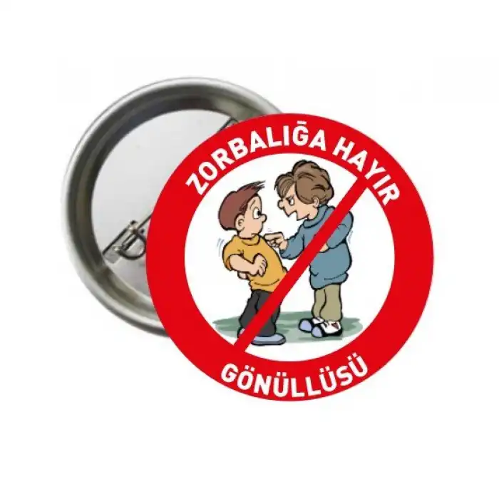 Zorbalığa Hayır Rozet 2