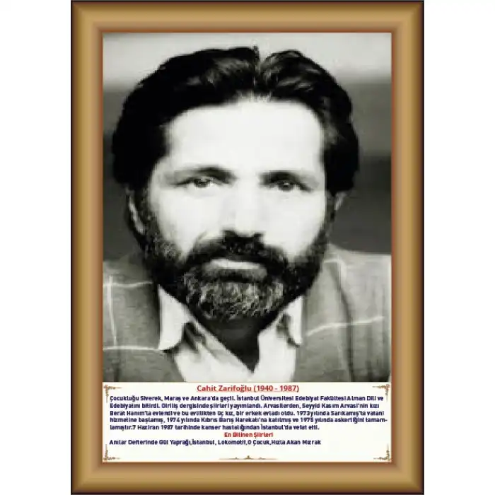 Cahit Zarifoğlu Afişi