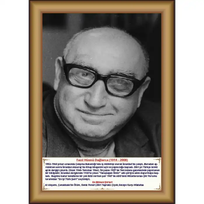 Fazıl Hüsnü Dağlarca Afişi