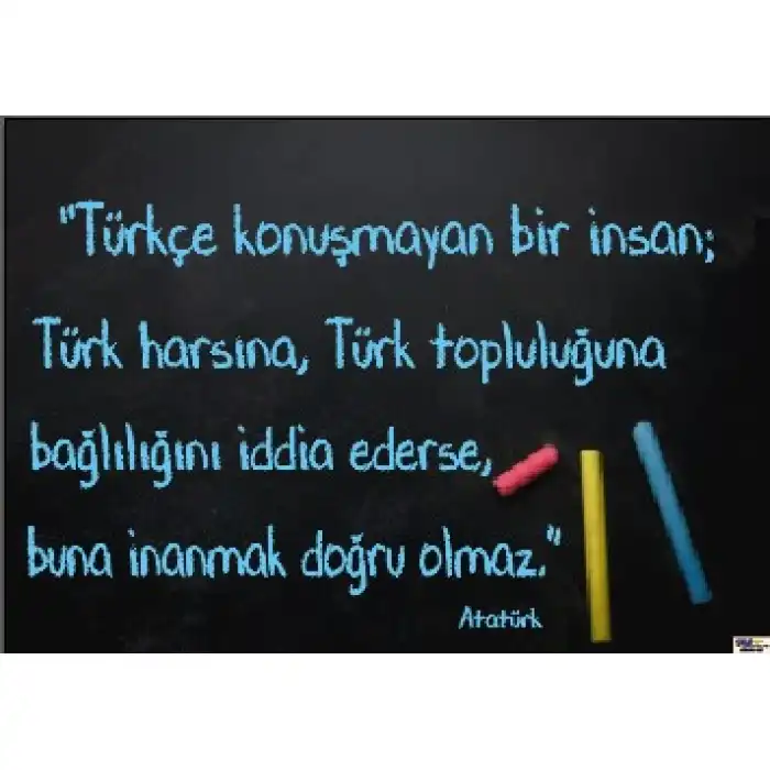 Türkçe Özlü Söz Afişi (Posteri) 1