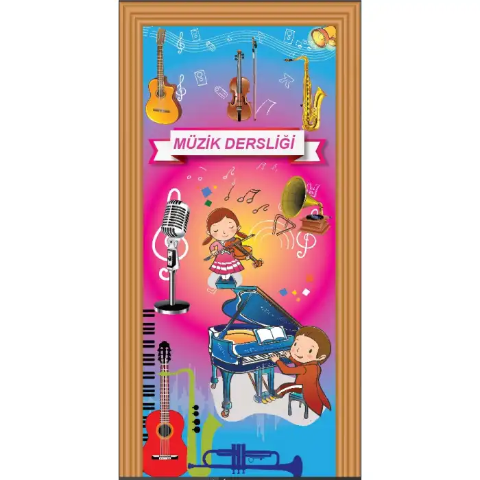 Müzik Sınıfı Kapı Giydirme