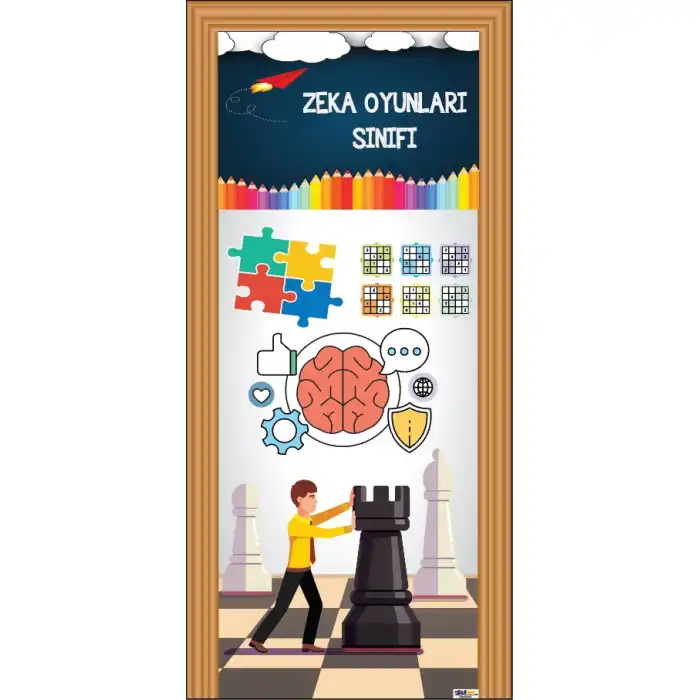 Zeka Oyunları Sınıfı Kapı Giydirme