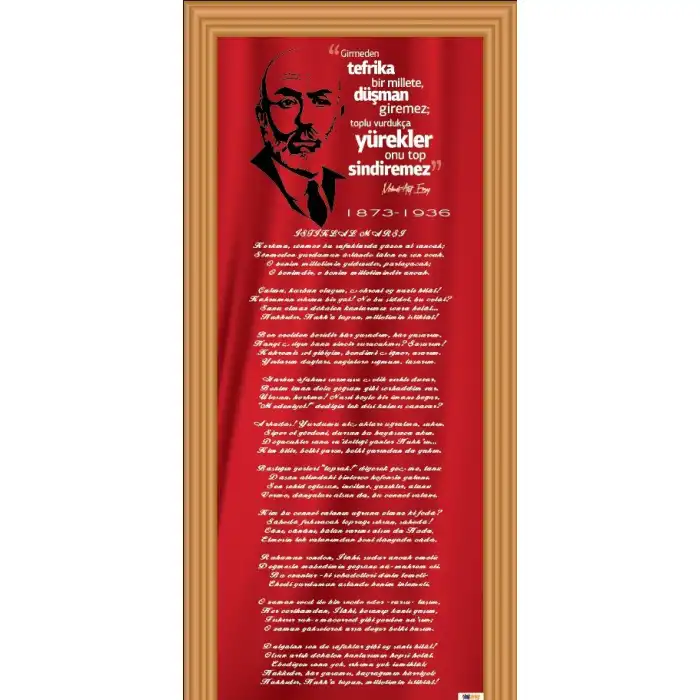 Mehmet Akif Ersoy ve İstiklal Marşı Kapı Giydirme