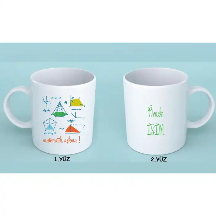 Geometrik Şekilli Öğretmen Kupası