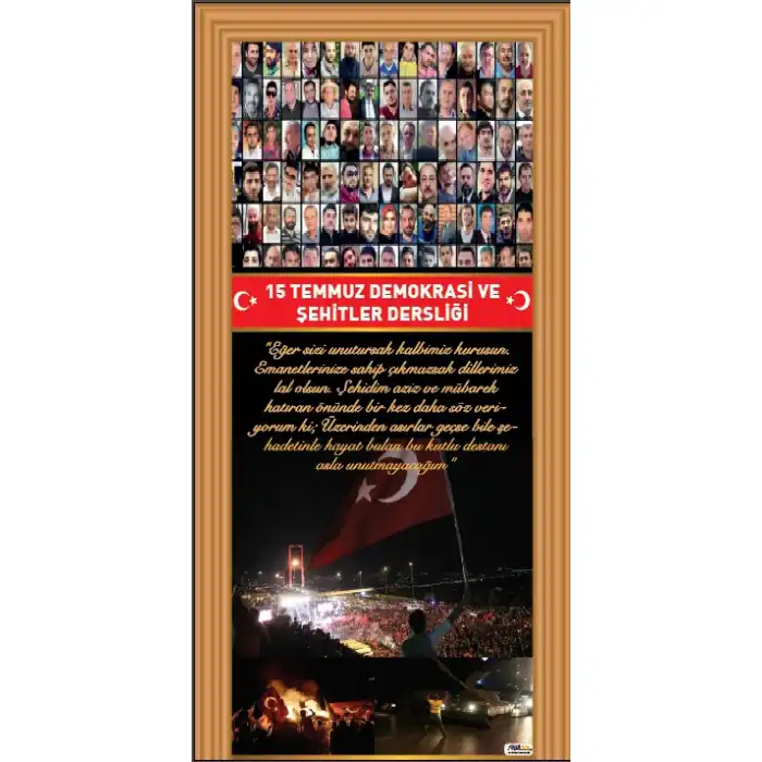 15 Temmuz Dersliği Kapı Giydirme