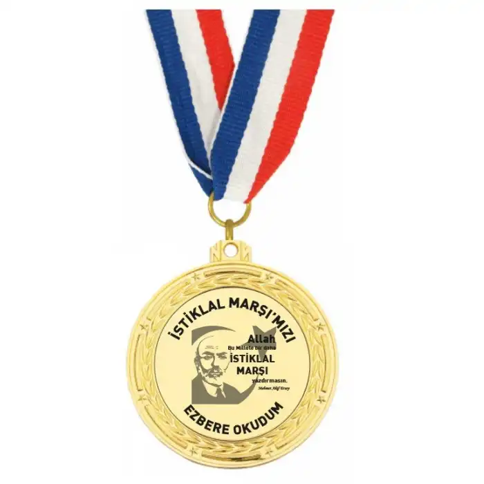 İstiklal Marşını Ezbere Okudum Madalyası