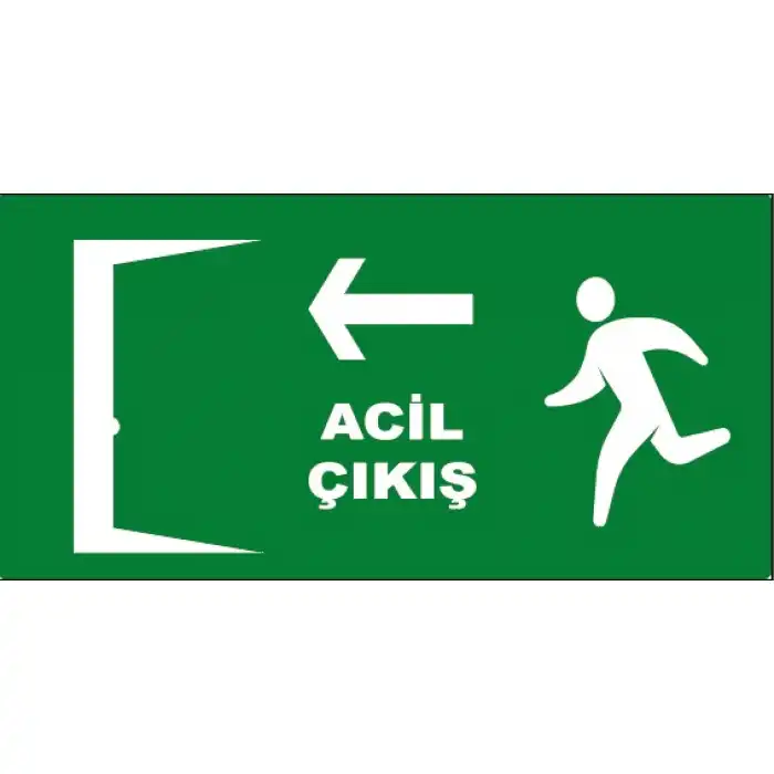 Acil Çıkış Sol Yön Levhası