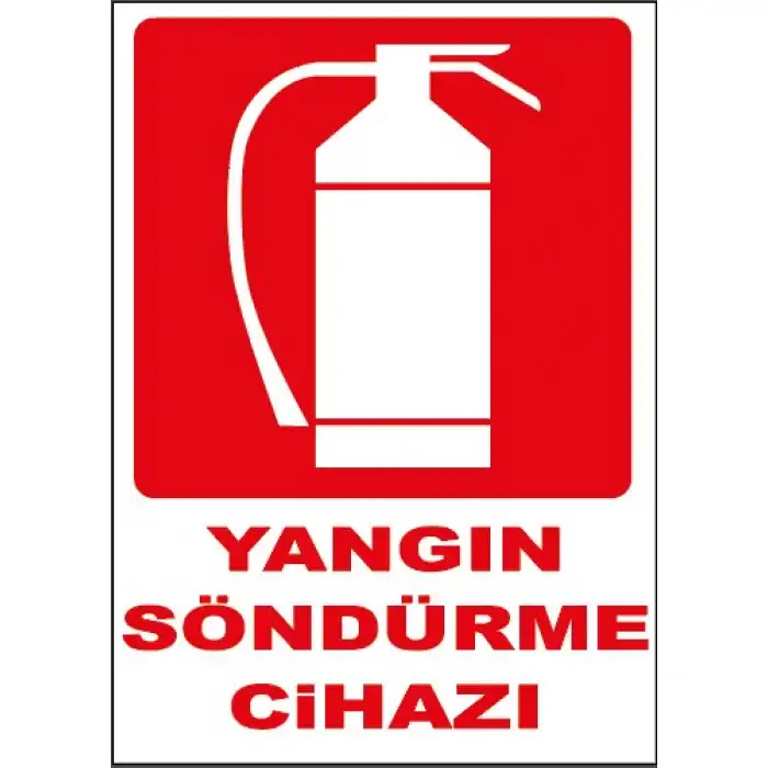 Yangın Söndürme Cihazı Levhası