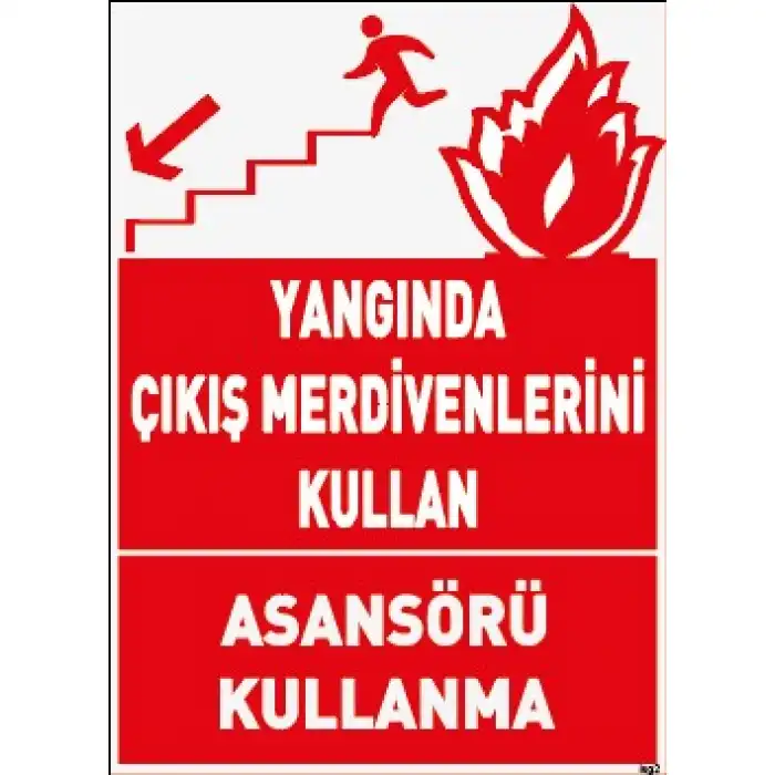 Yangında Merdiven Kullan Afişi