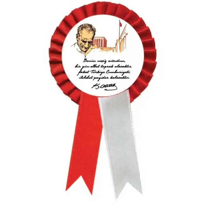 10 Kasım Kokartı 3 (MAVİ)