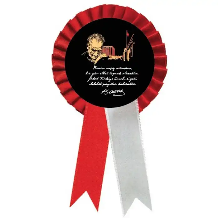 10 Kasım Kokartı 4 (MAVİ)