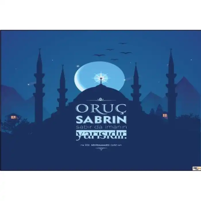 Oruç Sabrın Yarısıdır Afişi (Posteri)