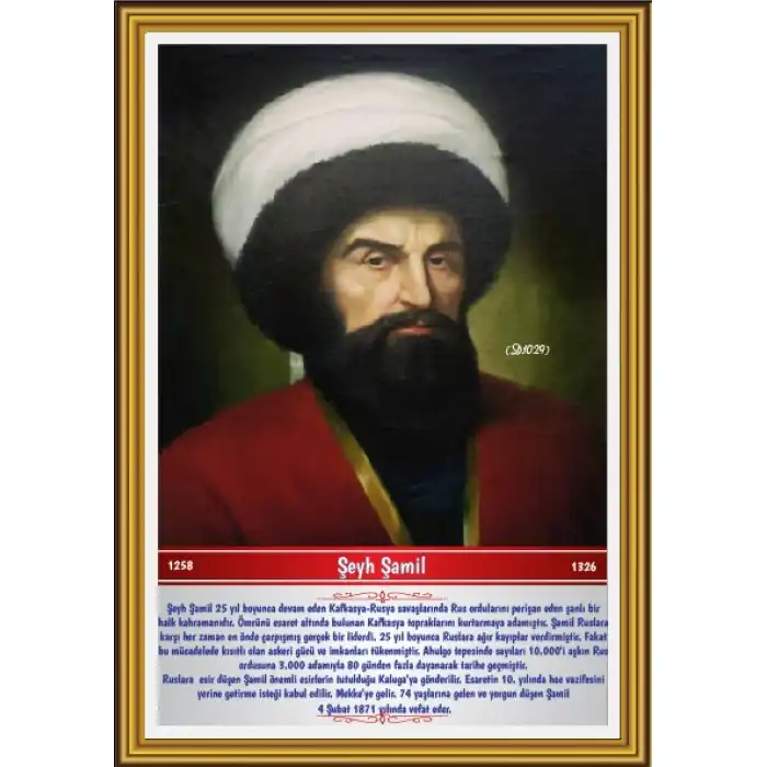 Şeyh Şamil Afişi (Posteri)