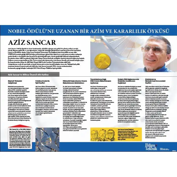Aziz Sancar Afişi (Posteri)