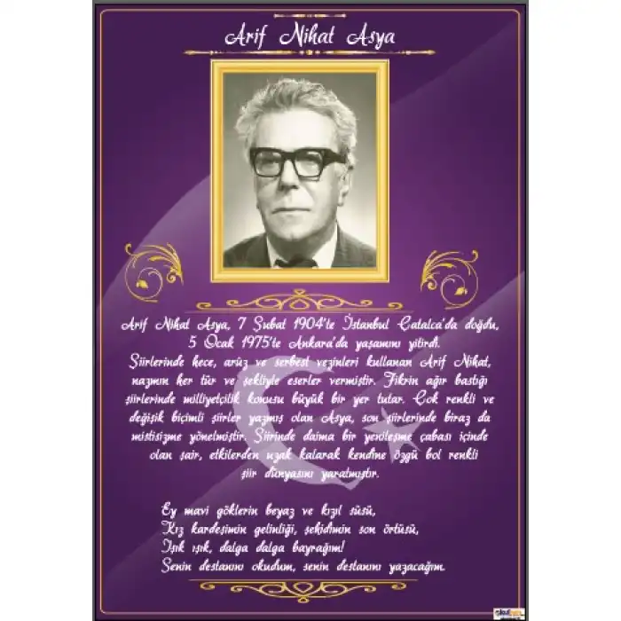 Arif Nihat Asya Afişi (Posteri) 2